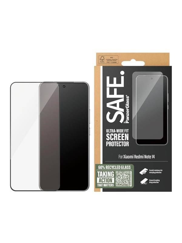 SAFE by PanzerGlass Screen Protector Xiaomi Redmi Note 14 | Ultra-Wide Fit