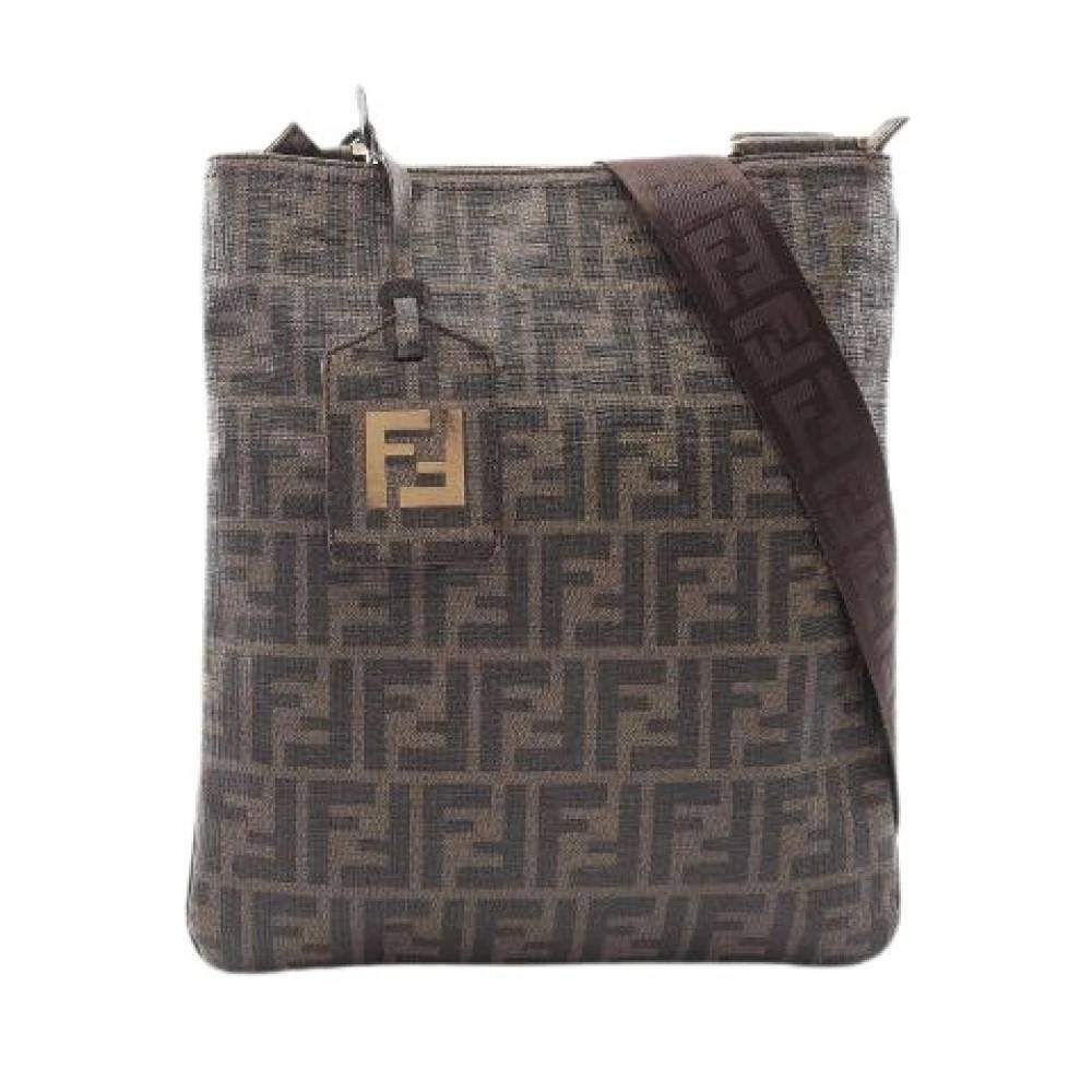 Fendi Vintage Pre-owned Zucca Coated Canvas Skuldertaske - Vintage - Dame - Brun - ONE SIZE - Uld