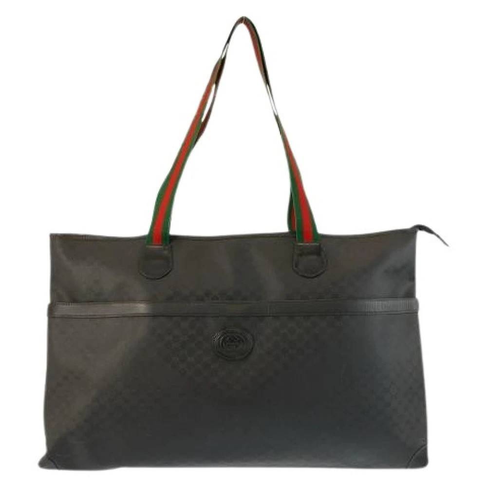 Gucci Vintage Pre-owned Micro GG Shelleyline PVC 2way bag - Vintage - Dame - Sort - ONE SIZE - Uld