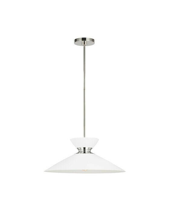 Visual Comfort Heath Wide takpendel nickel - Silver