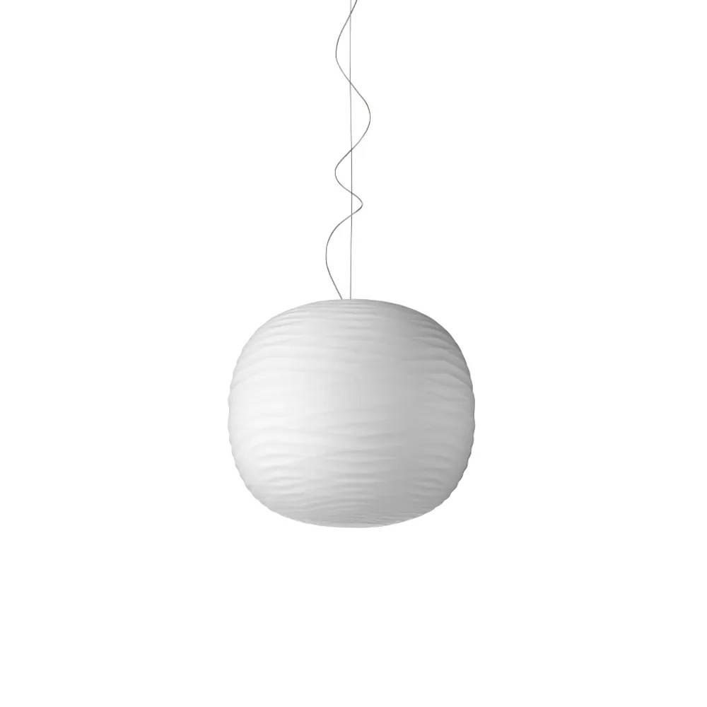 Foscarini Gem pendel vit, led