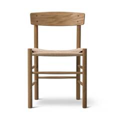 Fredericia Furniture J39 Folkestolen Matbordsstol Oak Oil/Natural Paper Cord