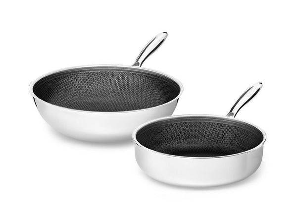Hybrid non-stick onyx cookware™ wok+sauter set 2-delar