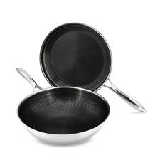 Hybrid non-stick onyx cookware™ wok+sauter set 2-delar