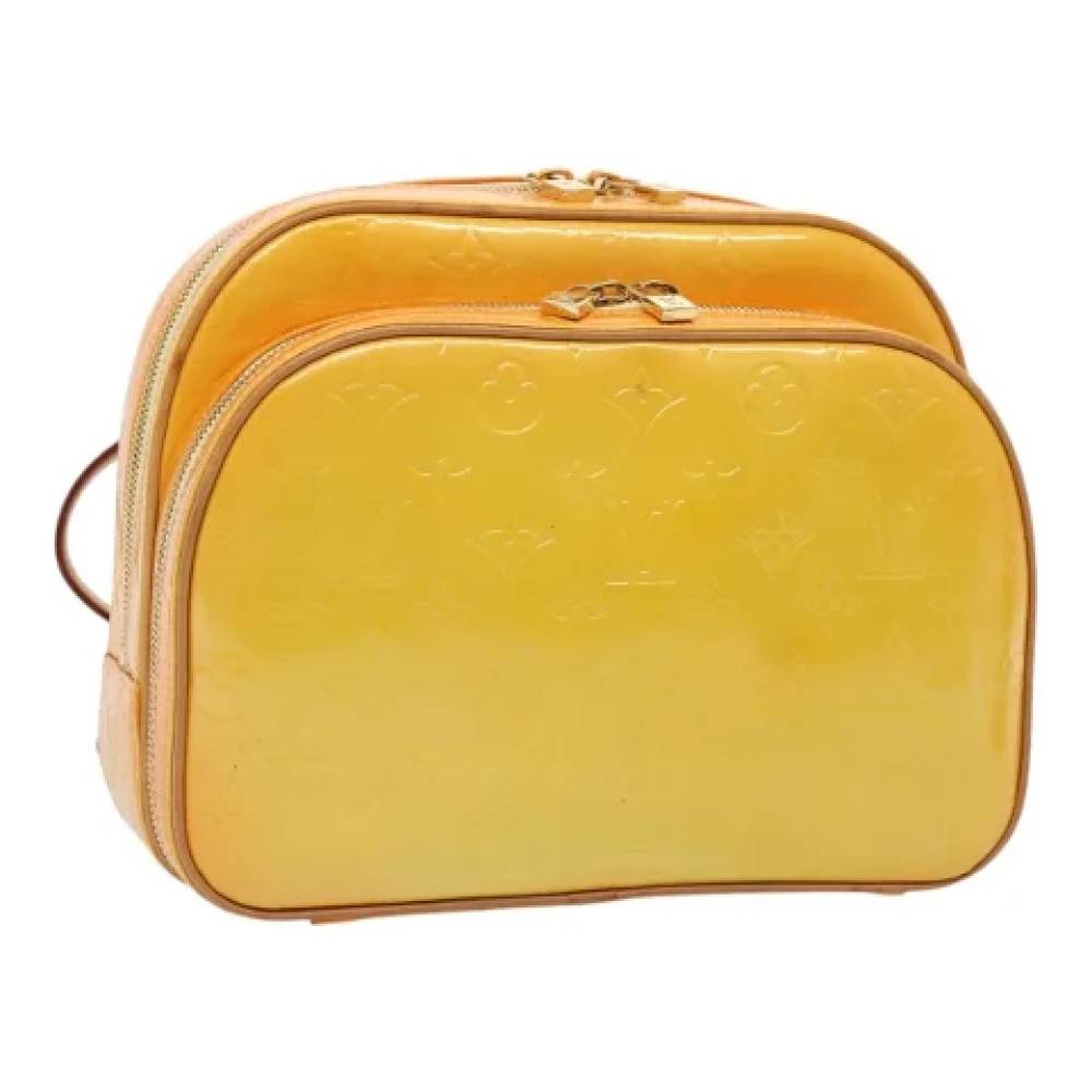 Louis Vuitton Vintage Pre-owned Vintage Patent Leather Backpack - Vintage - Dame - Gul - ONE SIZE - Uld