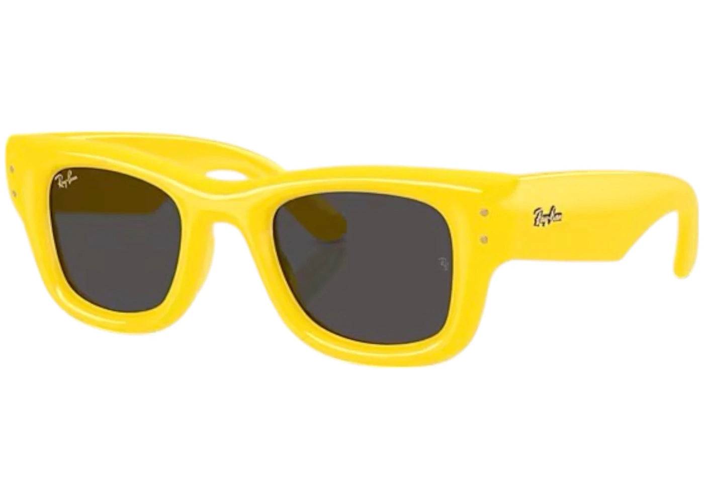 Ray-Ban x A$AP Rocky Wayfarer Puffer Sunglasses Polished Yellow Ultra Black (RB4940) - One Size (One Size)