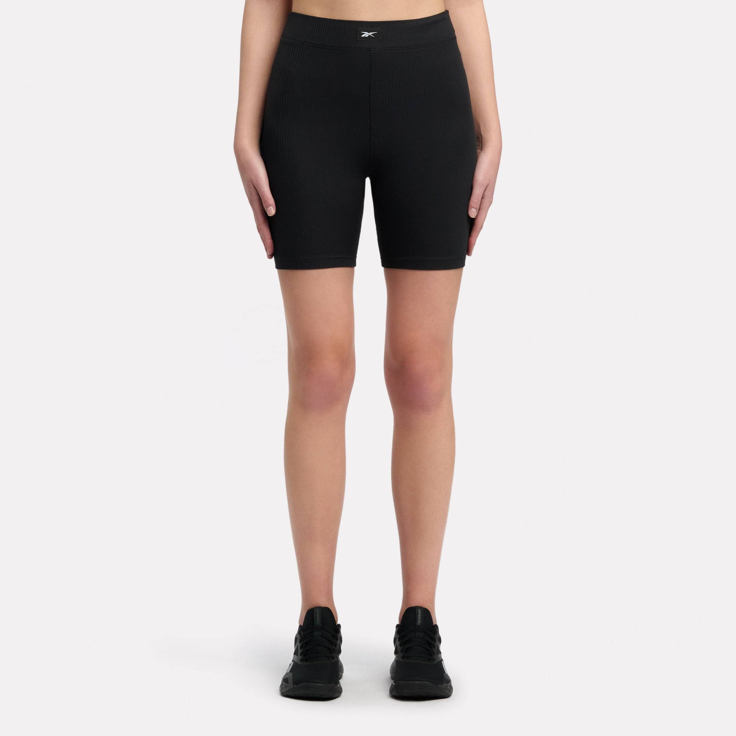 Reebok - ID Train Rib Biker Shorts, Black, Size: 2XS