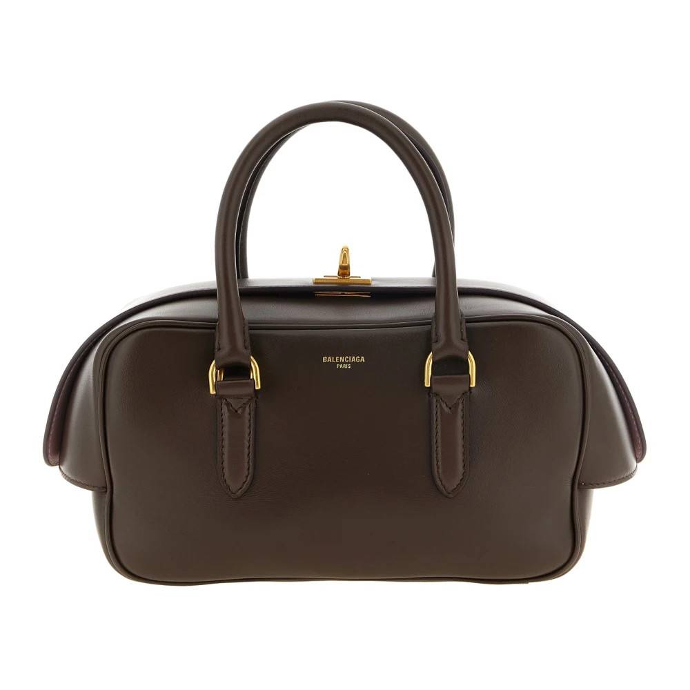 Balenciaga Le 7 Bowling Bag Small - Tasker - Dame - Brun - ONE SIZE - Uld