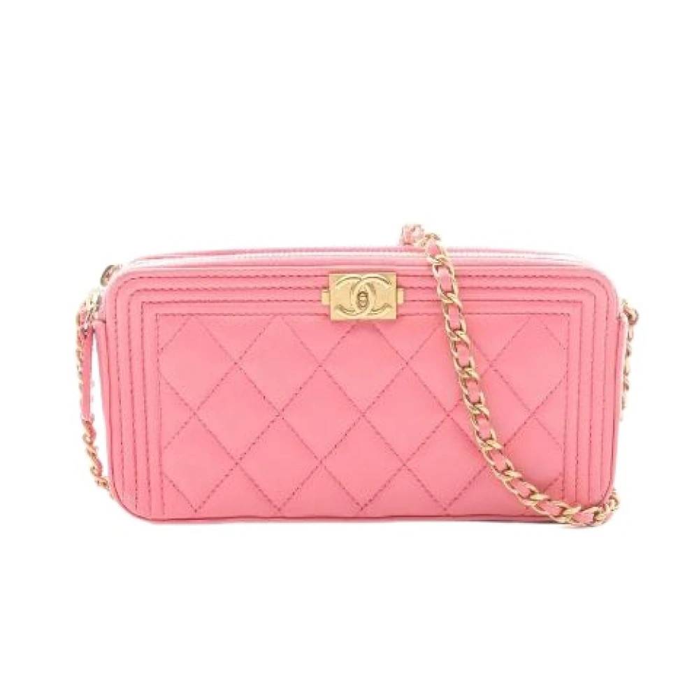 Chanel Vintage - Pre-owned Boy Lambskin Shoulder Bag Vintage - Dam - ONE Size - Läder