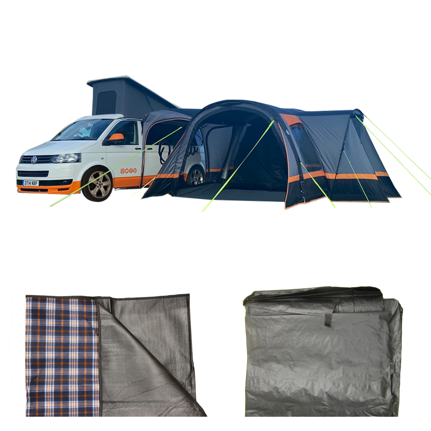 Cocoon Breeze® v2 Campervan Awning - Charcoal