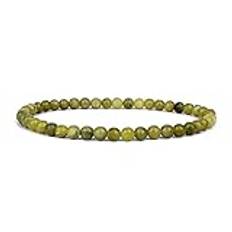 4/6 mm miniarmband natursten pärlor yoga armband smycken för kvinnor män bästa vän gåvor, grön jade, 4 mm pärlor-21 cm