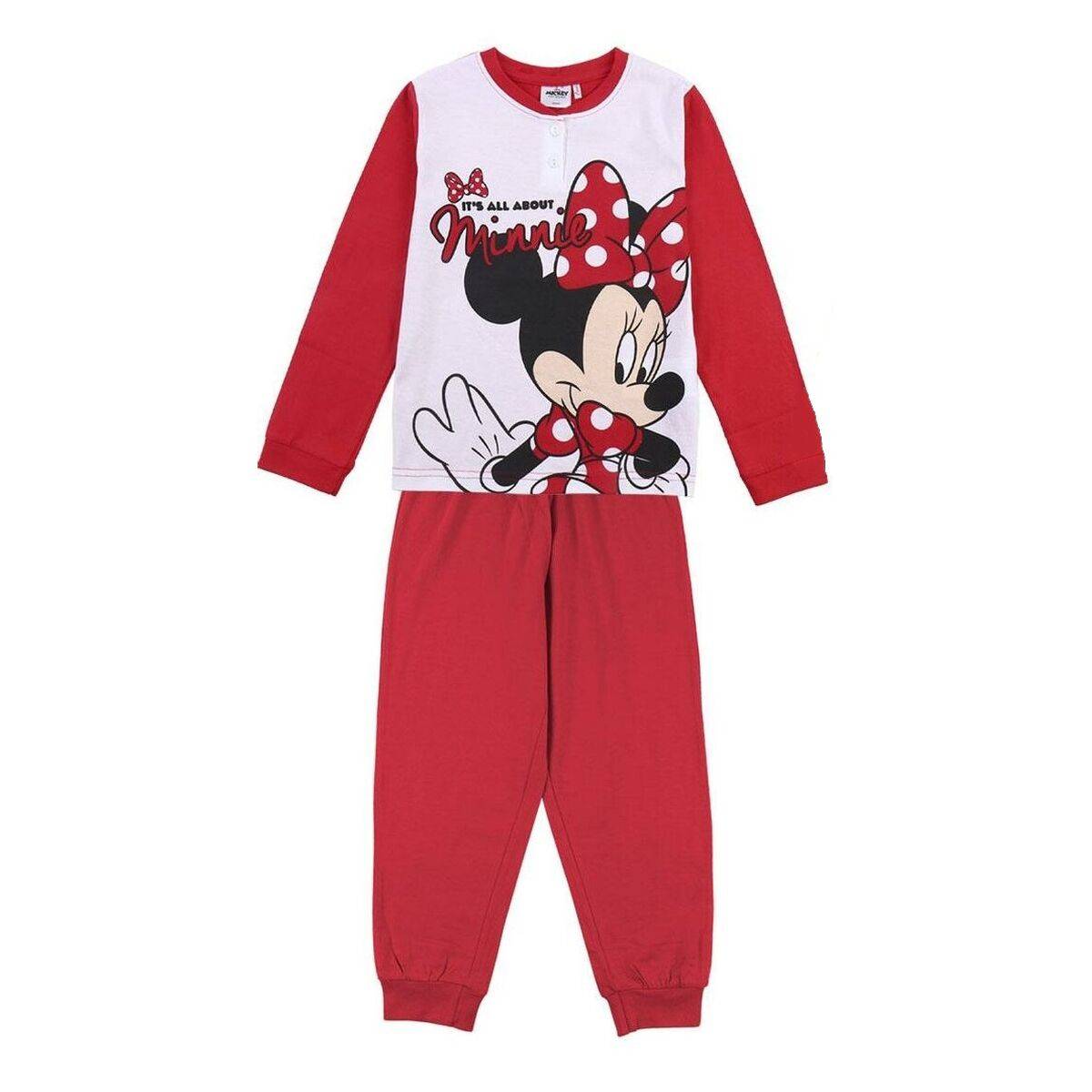 Nattøj Børns Minnie Mouse Rød 4 Ã¥r