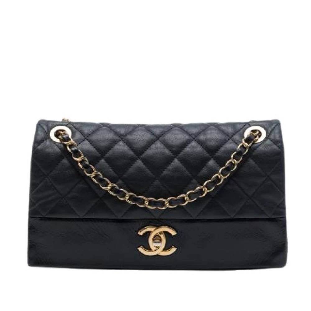 Chanel Vintage Pre-owned Quilted Flap Shoulder Bag - Vintage - Dame - Sort - ONE SIZE - Uld