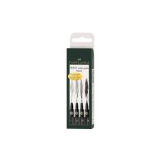Faber-Castell PITT artist - børstepen og fineliner-sæt - sort