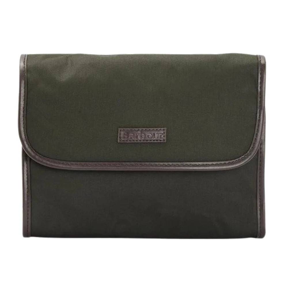 Barbour Wax Hænge Toilet Taske - Tasker - Herre - Grøn - ONE SIZE - Bomuld