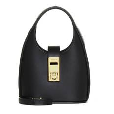 Ferragamo, Tasker , Dame, Sort, ONE SIZE, Uld, Mini Hobo Taske