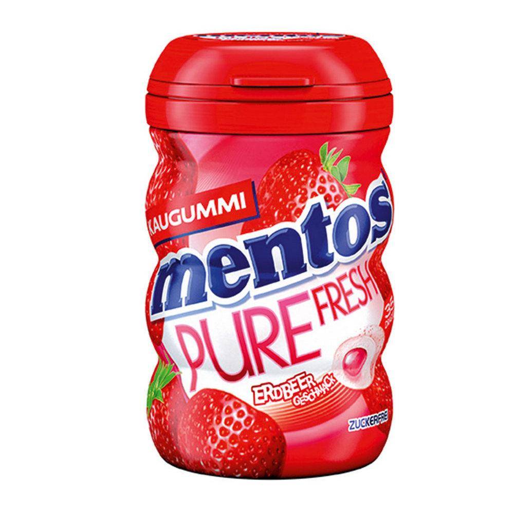 Mentos Pure Fresh Sockerfritt Tuggummi Jordgubb 70G