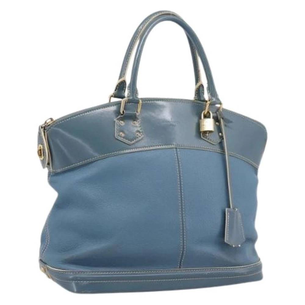 Louis Vuitton Vintage Pre-owned Laeder louis-vuitton-tasker - Vintage - Dame - Blå - ONE SIZE -