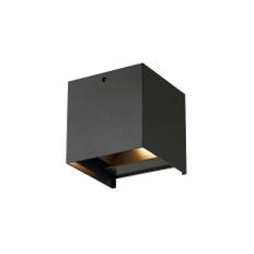 D'Lite LED Up & Down Vægbelysning Elingen Aluminium Sort 4.9W 290lm - 830 Varm Hvid | Lyssensor