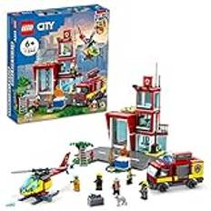 LEGO City Fire Station 60320 byggsats för barn åldrade 6+; innehåller 2 City Adventures TV Series Characters (540 stycken)