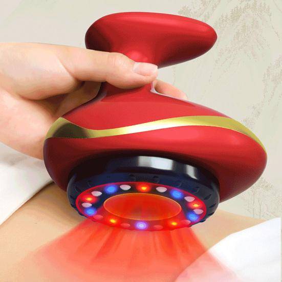 Intelligent elektrisk massageapparat för kvinnor män Vakuum negativt tryck sugkroppsmassage 9 nivåer uppvärmning koppningsenhet USB uppladdningsbar kr