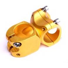 25.4mm cykel styrstam cykel stam cykel delar cykel styrstam aluminiumlegering cykling accessoy - Guld-