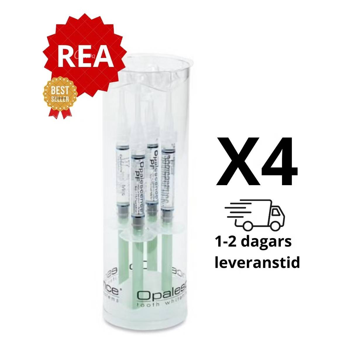 Opalescence PF tandblekningsgel 10% eller 16% (4-pack): 10% karbamid peroxid