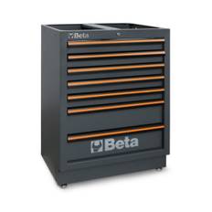 Verktygsskåp med 7 lådor, C45PRO system, Beta Tools