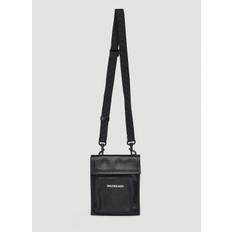 Balenciaga Explorer Pouch Crossbody Bag - Mann Crossbody Bags Black One Size