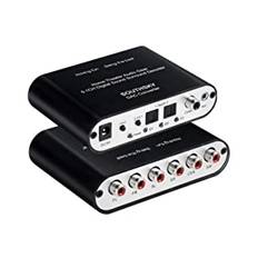 SOUTHSKY 5.1 / 2.1 Audio Rush Digital Sound Decoder Converter,Optical SPDIF,Coaxial,3.5mm to 5.1CH 2.1CH Analog Audio,6RCA Output,Support Dolby Digital AC3,DTS Decoder,PS2,PS4,Xbox,HDTV,AV Amplifier för hemmabio