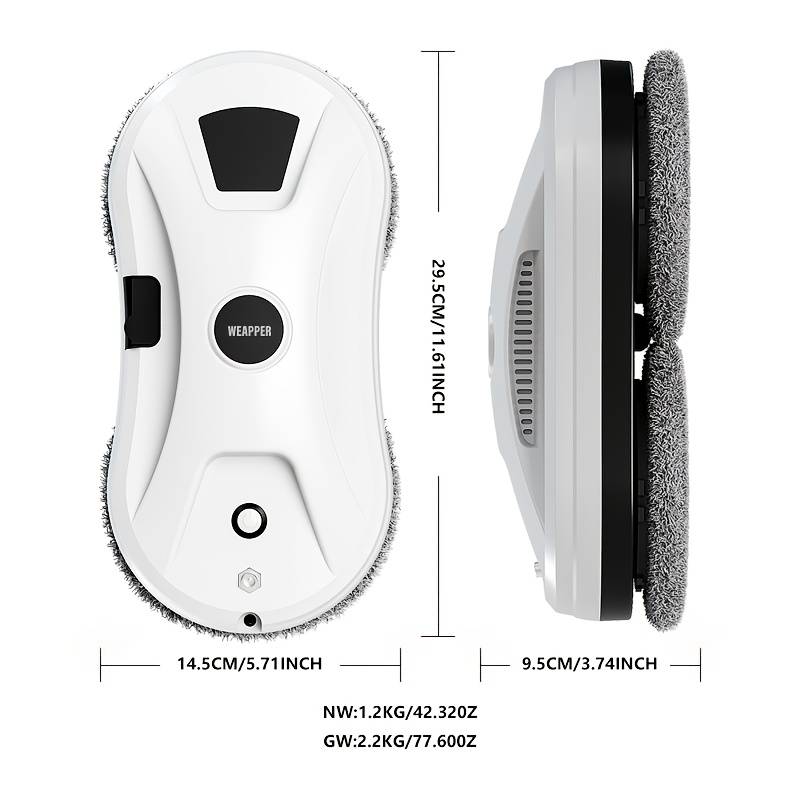 TEMU Automatic Spray Window Cleaning Robot Electric Glass Cleaner With And For Sparkling Clean Windows Remote Control Without Battery Ipx4