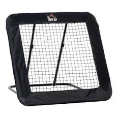 Foldefodboldmål, Fodboldrebounder, Rebound-Væg, Net Til Multisport, 5-Niveau Justerbar, 128X118X108-120 Cm