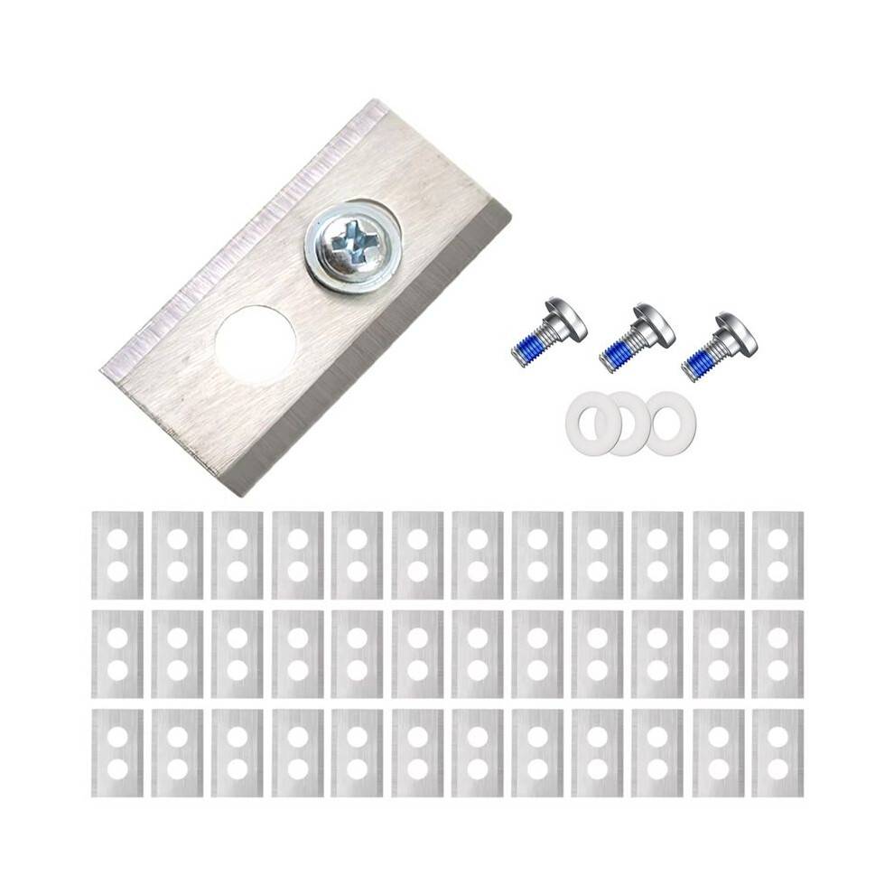 36PCS Lawn Mower Stainless Steel Replacement Blades 2-Hole Design Mower Blade for Luba Robot Lawn Mower B
