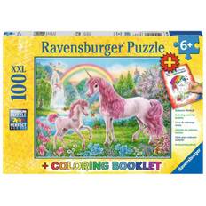 Ravensburger Pussel -​ Magiska Enhörningar, 100 bitar XXL