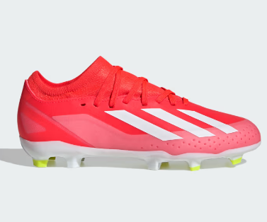 ADIDAS X CRAZYFAST LEAGUE F/G Fodboldstøvler til junior - Rød/Hvid-31 1/3.