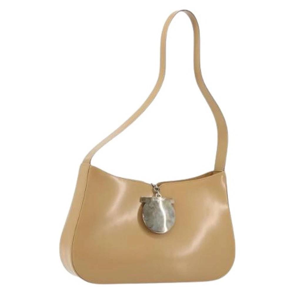 Salvatore Ferragamo Pre-owned Pre-owned Skuldertaske - Vintage - Dame - Beige - ONE SIZE - Uld