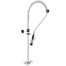 Diskbänksblandare med dusch och dusch för diskning. 100 cm