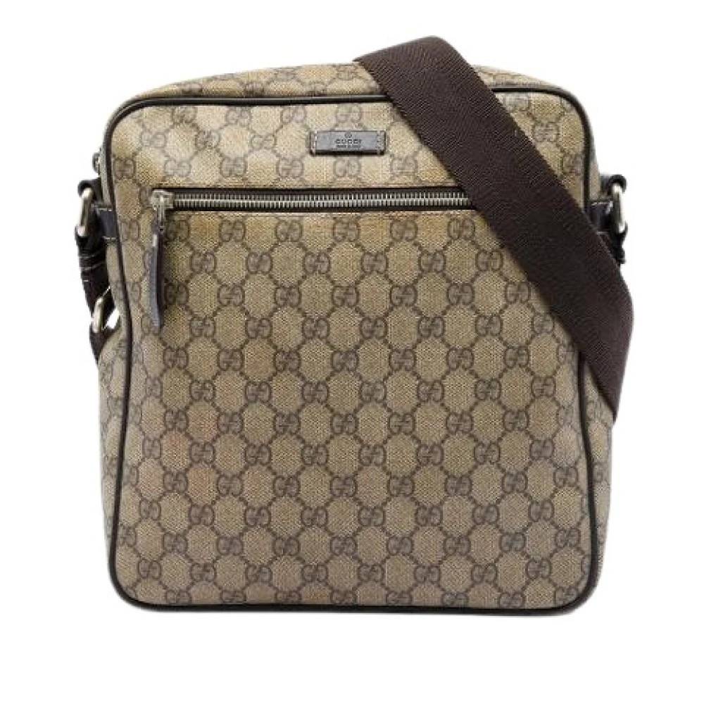 Gucci Vintage Pre-owned Vintage Skuldertaske - Vintage - Dame - Beige - ONE SIZE - Uld