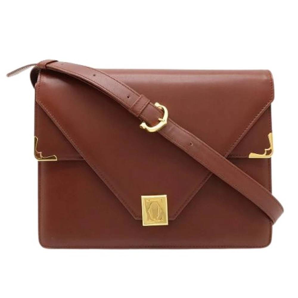 Cartier Vintage - Pre-owned Läder Axelremsväska Vintage - Dam - ONE Size - Läder