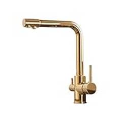 kitchen drinking taps sink mixer 3 way kitchen tap for filter water system sink mixer tap drinking purifier water tap brass 360 degree swivel spout gold