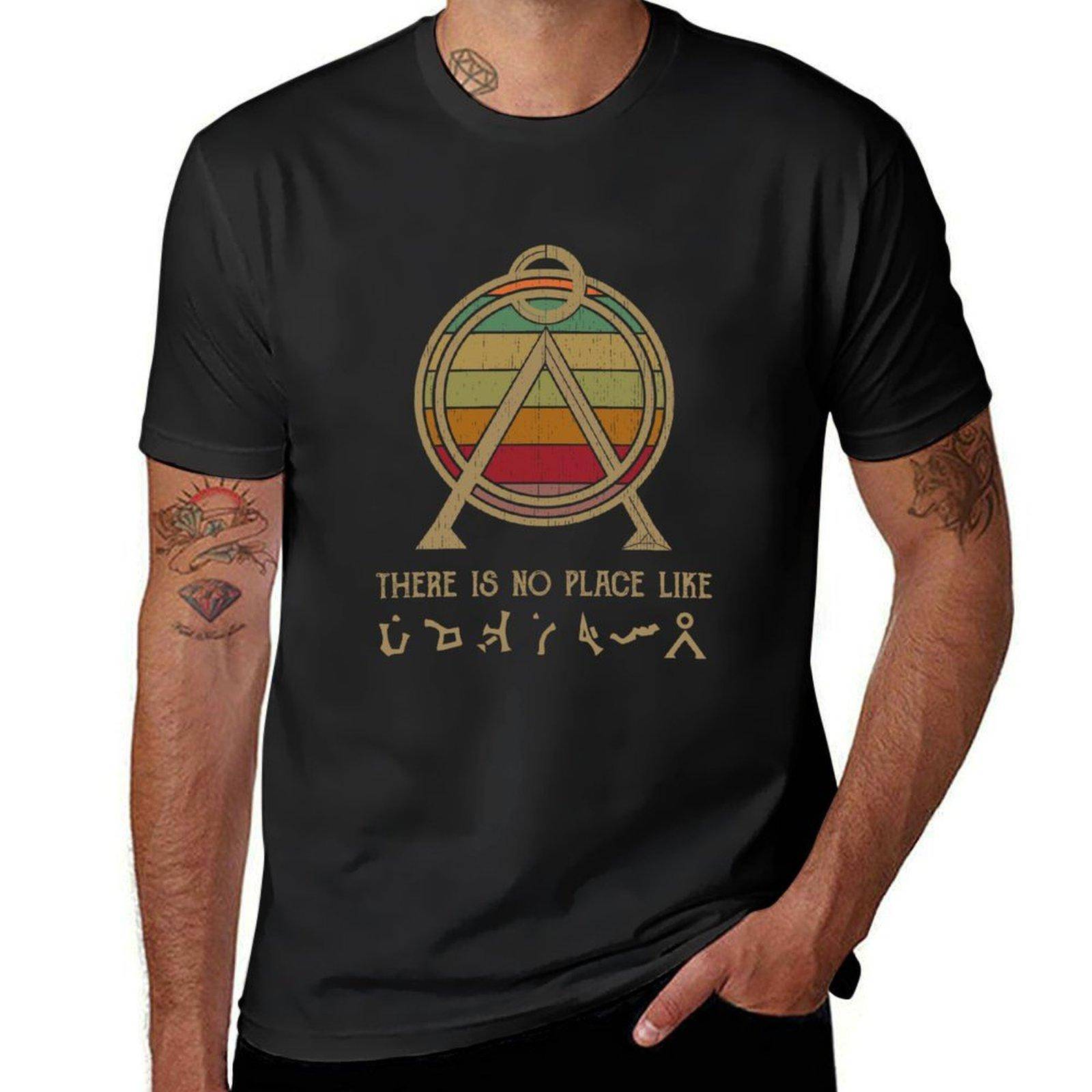 Det finns inget ställe som hemmet T-shirt Stargate Atlantis Stargate Universe Sci Fi T-shirt Stargate Sg1 T-shirt cm