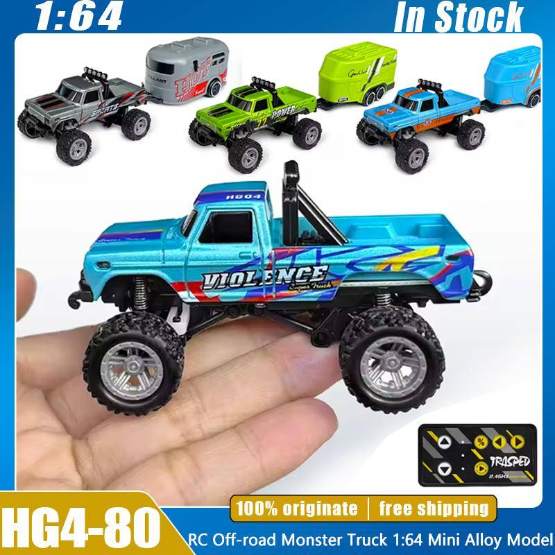 METALL RC-bil 1:64 Fjärrkontroll Driftingbil Mini Höghastighets Offroad Klättring Tävlingsbilar Leksaker för Barn Anpassad mörk marinblå