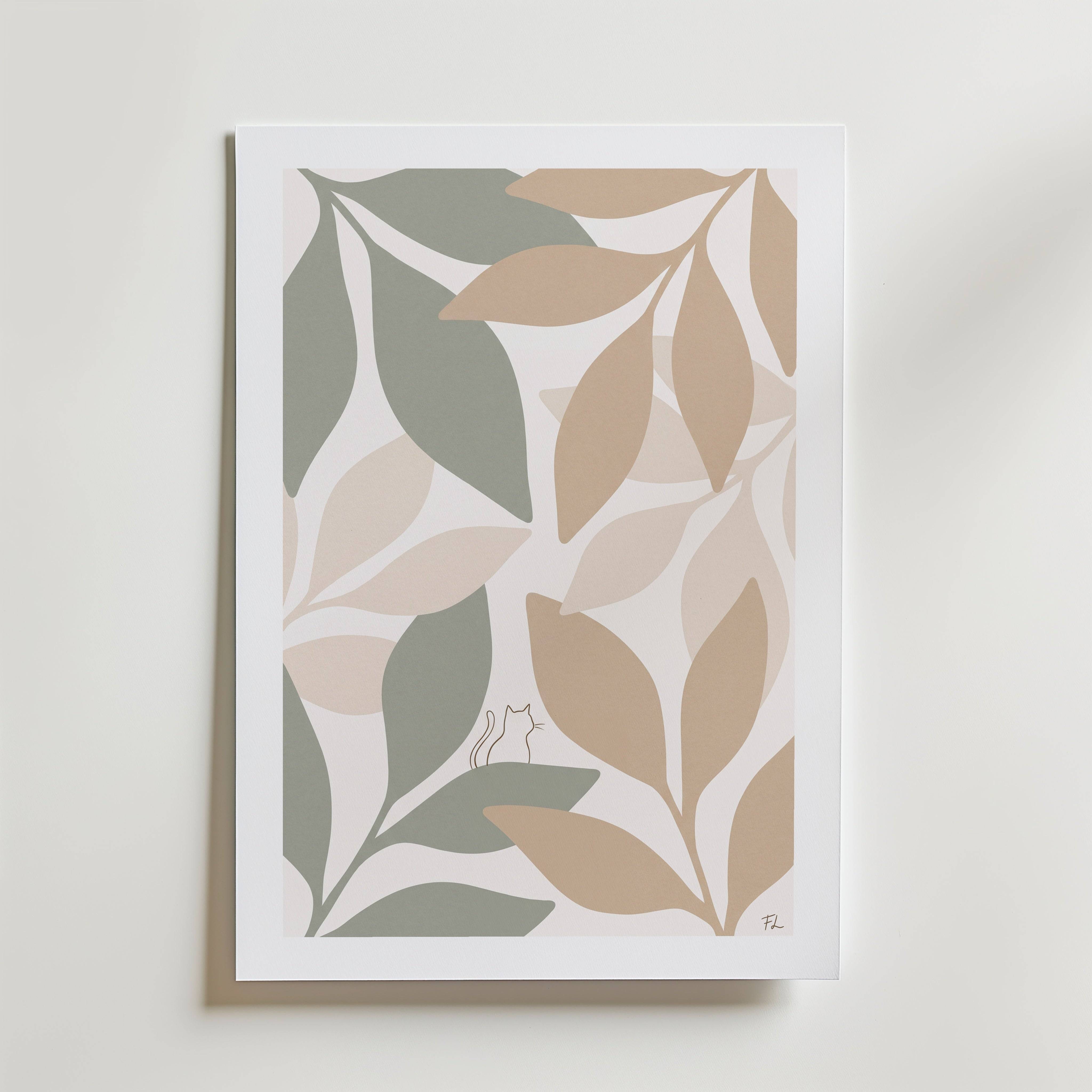 Freja Lund Blade - Fine Art Poster 100x140 cm Med passepartout