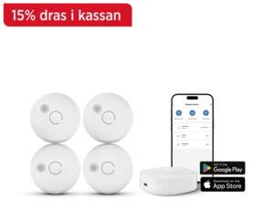 LUMA Smart Brandpaket Medium – 4 varnare + Hub