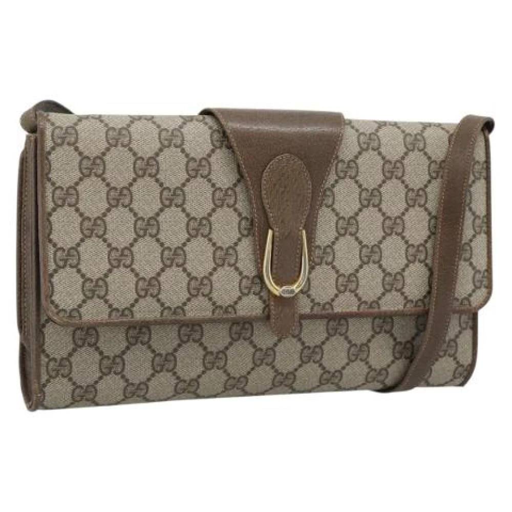 Gucci Vintage - Pre-owned Vintage Canvas Shoulder Bag Vintage - Dam - ONE Size - Läder