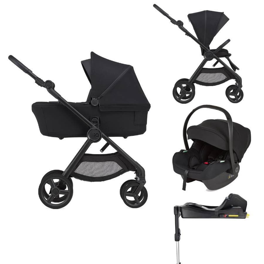 Stor barnvagnspaket 4i1 Anex IQ Basic inkl. Babyskydd Cosmo X + Dock2 isofix bas