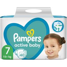 Pampers Active Baby Size 7 engångsblöjor 15+ kg 40 st.