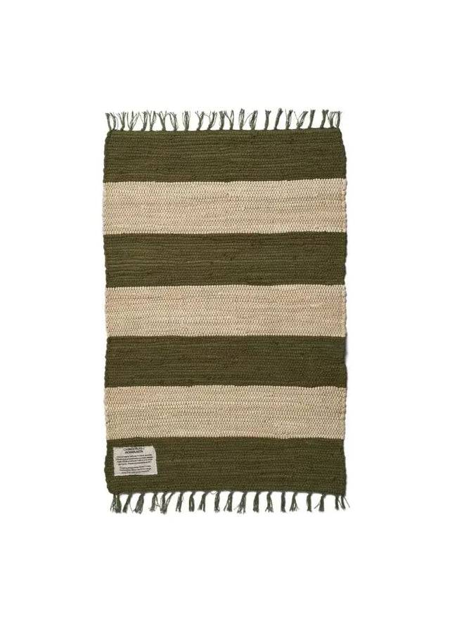 Chindi tæppe, 60x90 cm fra Bongusta Army beige - Jacobsen Plus