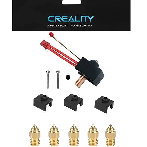 KOYOFEI Creality Ender 3 S1 värmeblock-kit, hög temperatur Pro 300 °C, 3D-skrivare sprite extruder hotend krom koppar TC4 värmeblock med 3 silikonstrumpor och 5 munstycken sats för Ender-3S/Pro/Plus