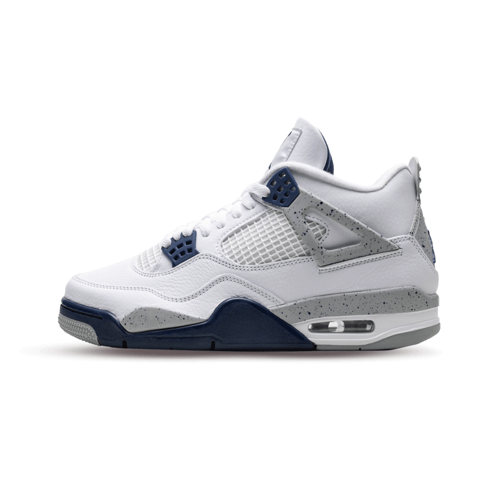 Air Jordan 4 Retro White Midnight Navy - 36